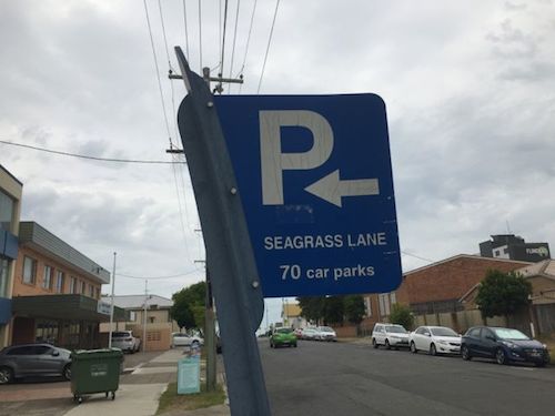 parking sign seagrass lane